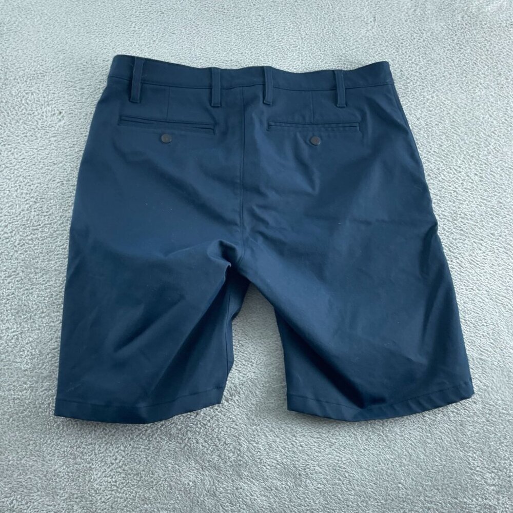 Proof Mens Navy Blue Polyester Blend Shorts Size 34 4798 - Picture 2 of 8